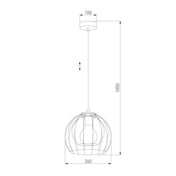 Подвесной светильник TK Lighting 3154 Universo Black