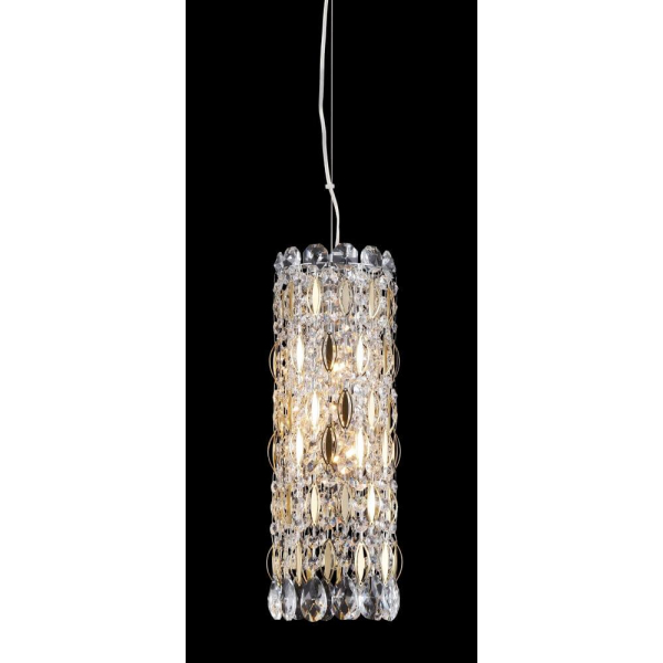 Подвесной светильник Crystal Lux Lirica SP3 Chrome/Gold-Transparent Подвесной светильник Crystal Lux Lirica SP3 Chrome/Gold-Transparent
