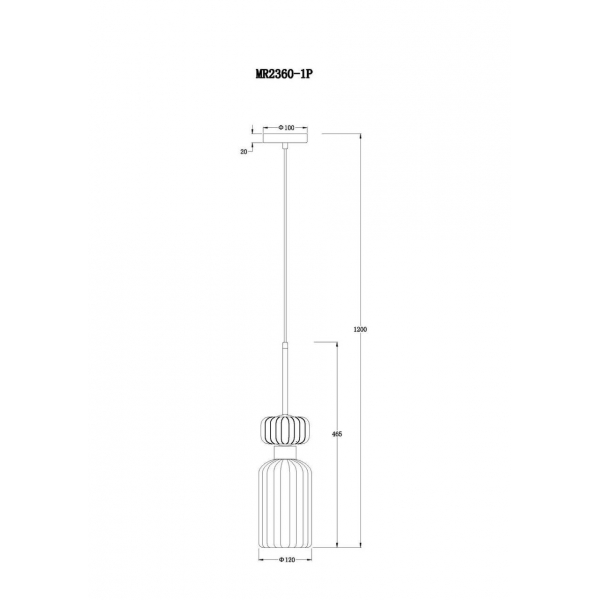 Подвесной светильник MyFar Aubrey MR2360-1P Подвесной светильник MyFar Aubrey MR2360-1P
