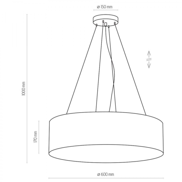 Подвесной светильник TK Lighting 1038 Rondo Granatowe Подвесной светильник TK Lighting 1038 Rondo Granatowe