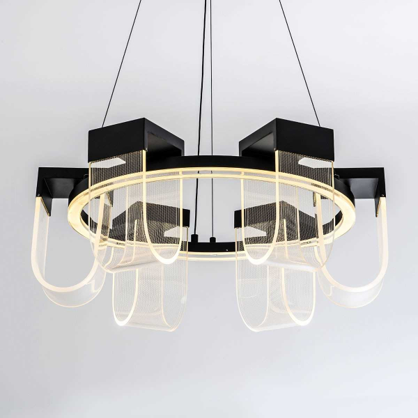 Подвесной cветильник LED4U L7707-600 BK Подвесной cветильник LED4U L7707-600 BK