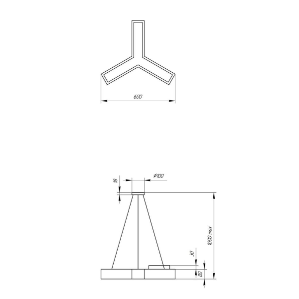 Подвесной светодиодный cветильник Geometria ЭРА Igrek SPO-141-W-40K-028 28Вт 4000К белый Б0050566 Подвесной светодиодный cветильник Geometria ЭРА Igrek SPO-141-W-40K-028 28Вт 4000К белый Б0050566