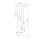 Подвесной светильник Eurosvet Palm 201056 LED латунь a072230