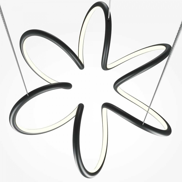 Подвесной светодиодный светильник Maytoni Curve MOD241PL-L60BK Подвесной светодиодный светильник Maytoni Curve MOD241PL-L60BK