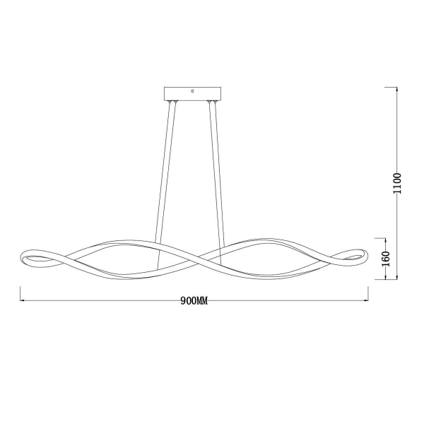 Подвесной светодиодный светильник Escada Knot 10236/1LED Gold Подвесной светодиодный светильник Escada Knot 10236/1LED Gold