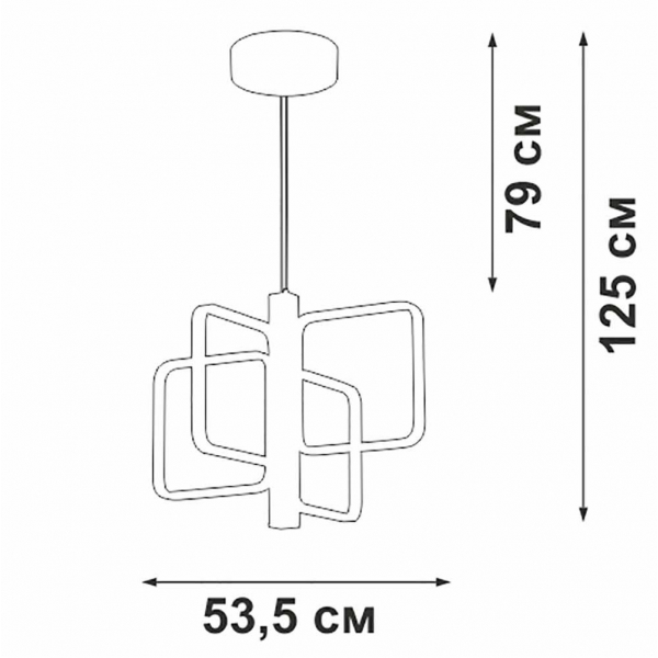 Подвесной светильник Vitaluce V3968-1/4S Подвесной светильник Vitaluce V3968-1/4S