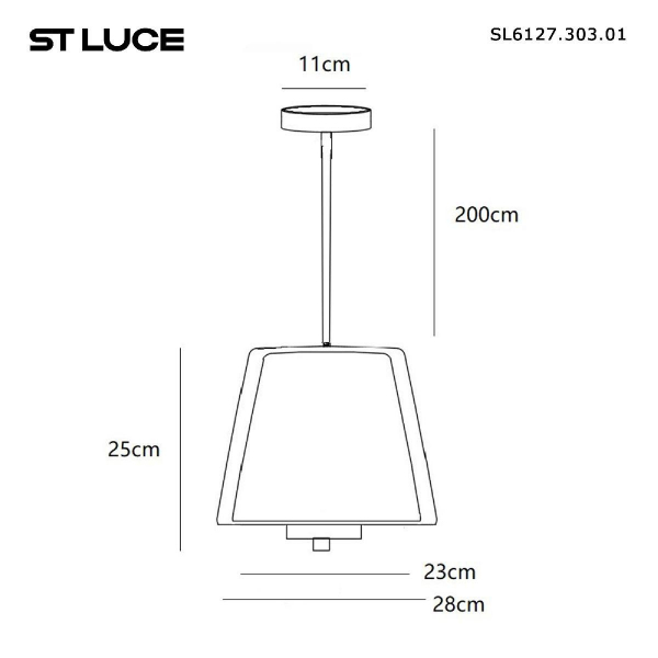 Подвесной светодиодный светильник ST Luce Pandora SL6127.303.01 Подвесной светодиодный светильник ST Luce Pandora SL6127.303.01