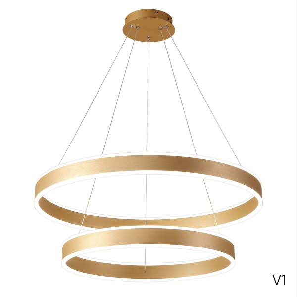 Подвесной светодиодный светильник Crystal Lux MUCHOS SP123W LED  GOLD