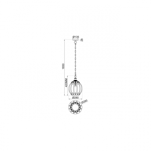 Подвесной светильник Vele Luce Helen VL4266P41 Подвесной светильник Vele Luce Helen VL4266P41