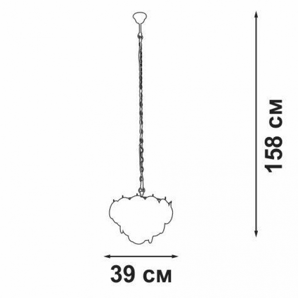 Подвесная люстра Vitaluce V5315-9/5 Подвесная люстра Vitaluce V5315-9/5