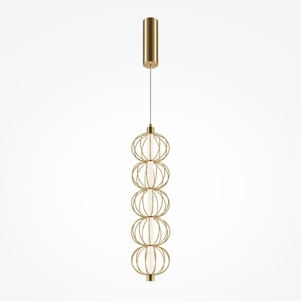 Подвесной светодиодный светильник Maytoni Golden Cage MOD216PL-L10G3K