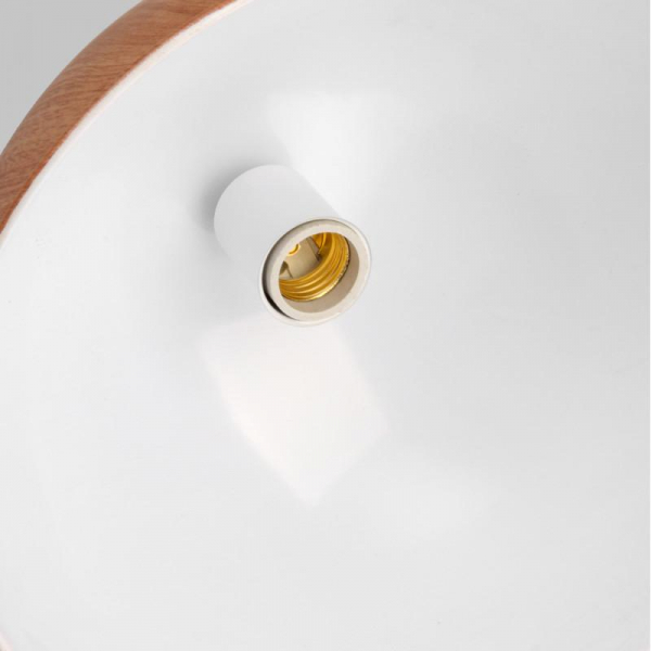 Подвесной светильник IMEX MD.5660-1-P-WT+WOOD Подвесной светильник IMEX MD.5660-1-P-WT+WOOD