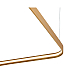 Подвесной светодиодный светильник Italline IT013-6031 gold 3000K