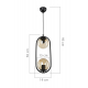 Подвесной светильник Toplight Kerrie TL1609H-02BK