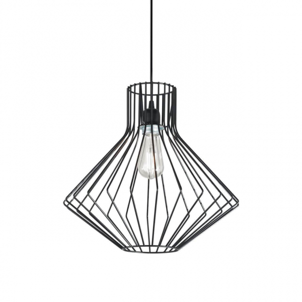 Подвесной светильник Ideal Lux Ampolla-4 SP1 Nero 167497 Подвесной светильник Ideal Lux Ampolla-4 SP1 Nero 167497