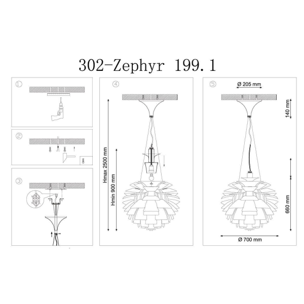 Подвесной светильник Lucia Tucci Zephyr 199.1 D720 Bianco Подвесной светильник Lucia Tucci Zephyr 199.1 D720 Bianco