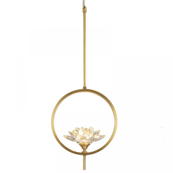 Подвесной светильник Loft-Concept Светильники Хрустальный Цветок Лотоса Clear Glass Lotus Lamp 40.3174-0 Подвесной светильник Loft-Concept Светильники Хрустальный Цветок Лотоса Clear Glass Lotus Lamp 40.3174-0