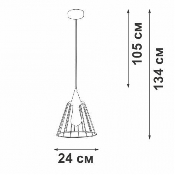 Подвесной светильник Vitaluce V2848-1/1S Подвесной светильник Vitaluce V2848-1/1S