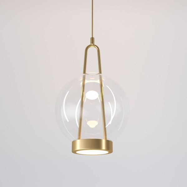 Подвесной светодиодный светильник Eurosvet Frasco 50267/1 LED латунь