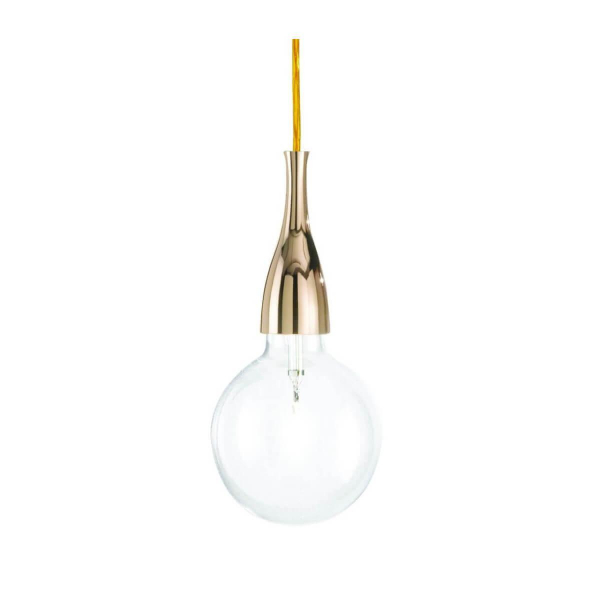 Подвесной светильник Ideal Lux Minimal SP1 Oro 009391 Подвесной светильник Ideal Lux Minimal SP1 Oro 009391