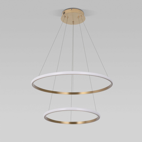 Подвесной светодиодный светильник Eurosvet Collars 90264/2 латунь