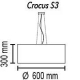 Подвесной светильник TopDecor Crocus Glade S3 01 96g