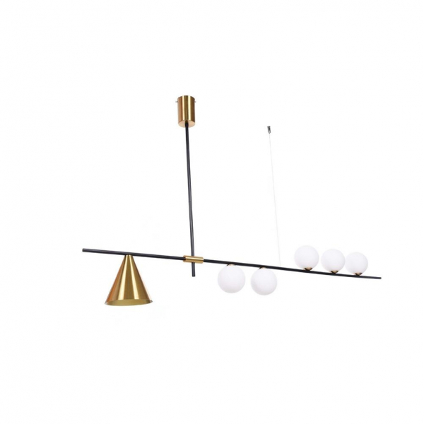 Подвесной светильник Lumina Deco Renzo LDP 6043-6 BK+MD Подвесной светильник Lumina Deco Renzo LDP 6043-6 BK+MD