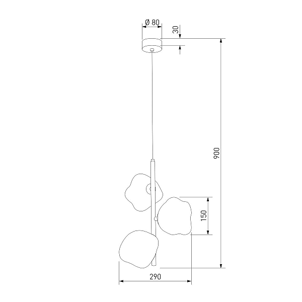 Подвесной светильник TK Lighting 11107 Lava Sabia a071861