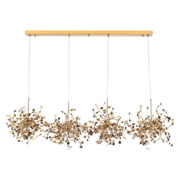 Подвесной светильник Crystal Lux GARDEN SP3х4 L1600 GOLD Подвесной светильник Crystal Lux GARDEN SP3х4 L1600 GOLD
