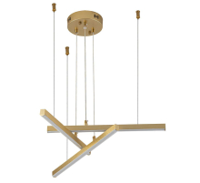 Подвесной светодиодный светильник Indigo Paralleli 14017/3P Gold V000085L