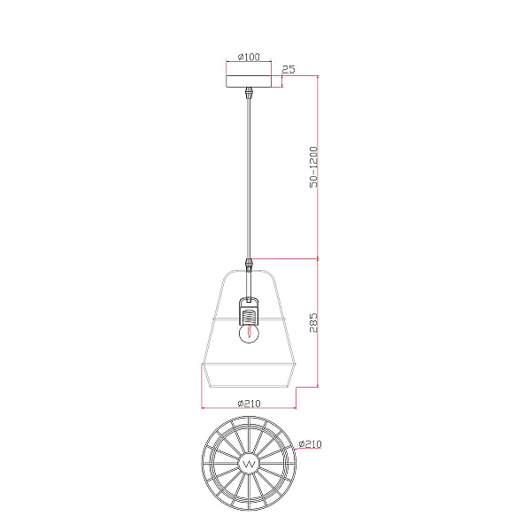 Подвесной светильник Freya Форма / Shape FR5335PL-01B2
