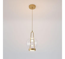 Подвесной светодиодный светильник Eurosvet Frasco 50267/1 LED латунь