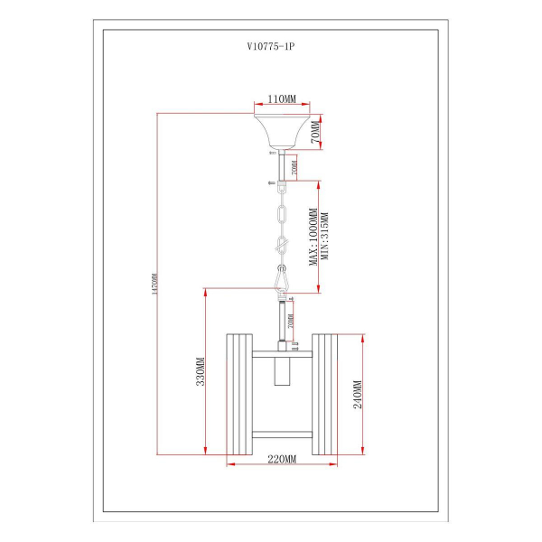 Подвесной светильник Moderli Monte V10775-1P Подвесной светильник Moderli Monte V10775-1P