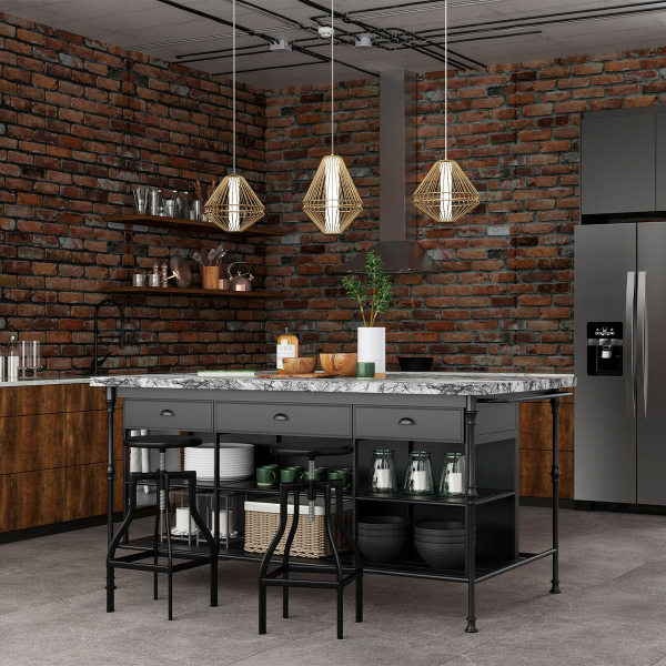 Подвесной светильник Crystal Lux CUADRA SP15W LED GOLD