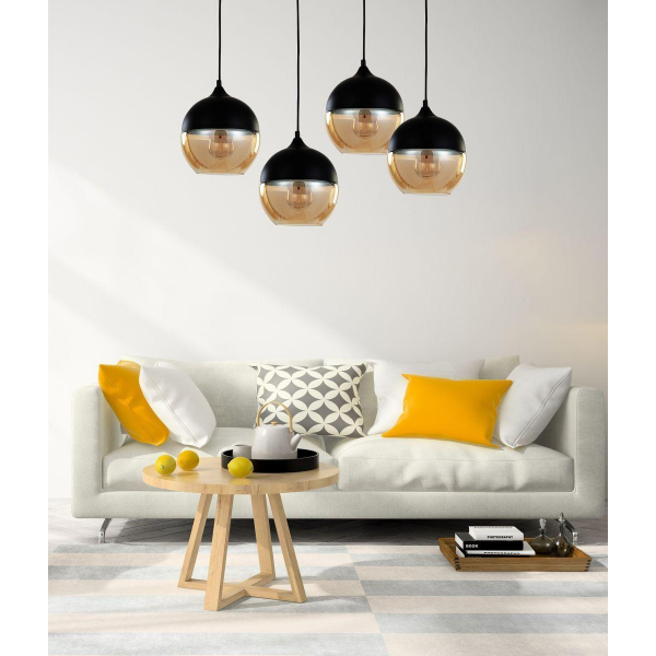 Подвесной светильник Lumina Deco Albion LDP 6805 BK+TEA Подвесной светильник Lumina Deco Albion LDP 6805 BK+TEA