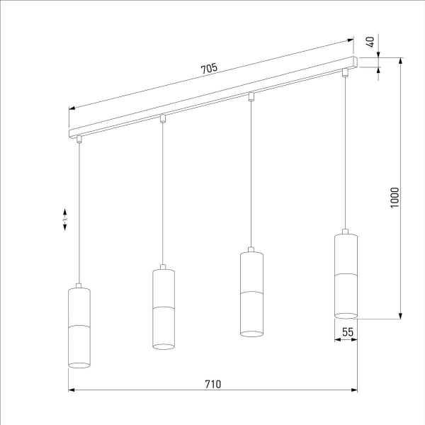 Подвесной светильник TK Lighting 4367 Elit Black Подвесной светильник TK Lighting 4367 Elit Black