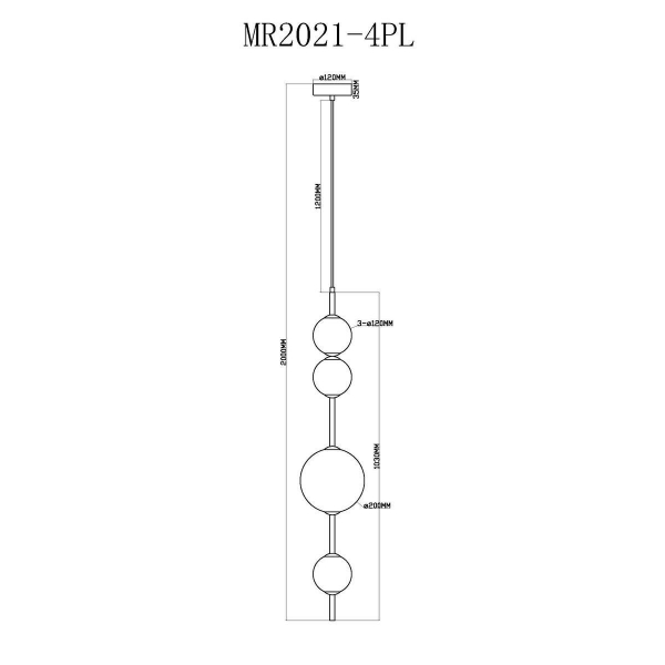 Подвесной светодиодный светильник MyFar Violla MR2021-4PL Подвесной светодиодный светильник MyFar Violla MR2021-4PL