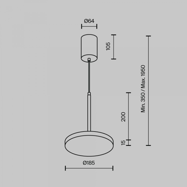Подвесной светодиодный светильник Maytoni Technical Plato P076PL-L12W3K-B Подвесной светодиодный светильник Maytoni Technical Plato P076PL-L12W3K-B