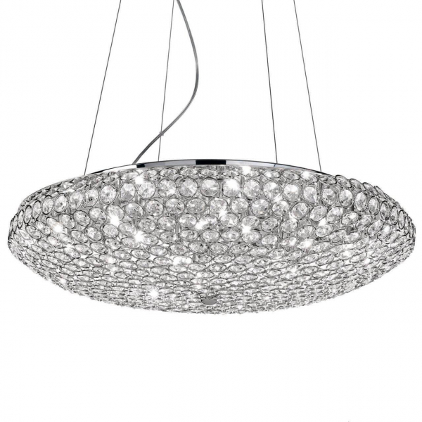Подвесной светильник Ideal Lux King SP12 Cromo 088013 Подвесной светильник Ideal Lux King SP12 Cromo 088013