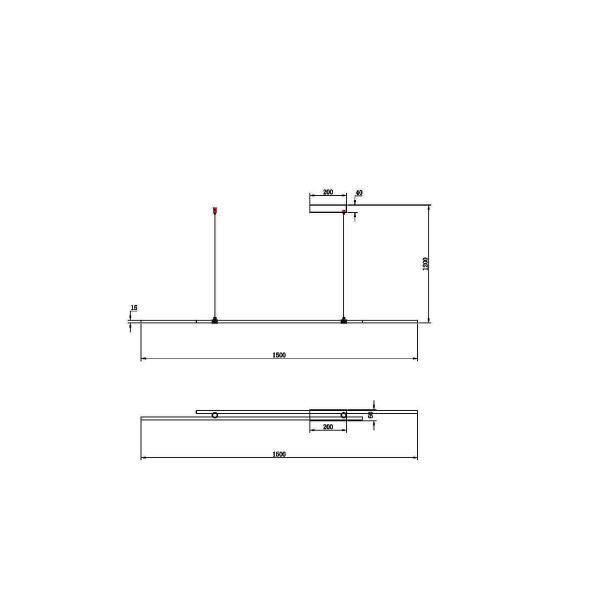 Подвесной светодиодный светильник Maytoni Halo MOD005PL-L48BSK