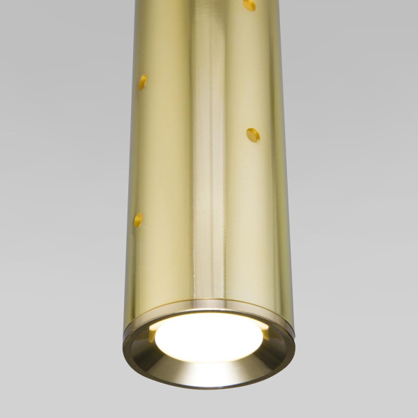 Подвесной светодиодный светильник Elektrostandard Bong 50214/1 Led золото a055667