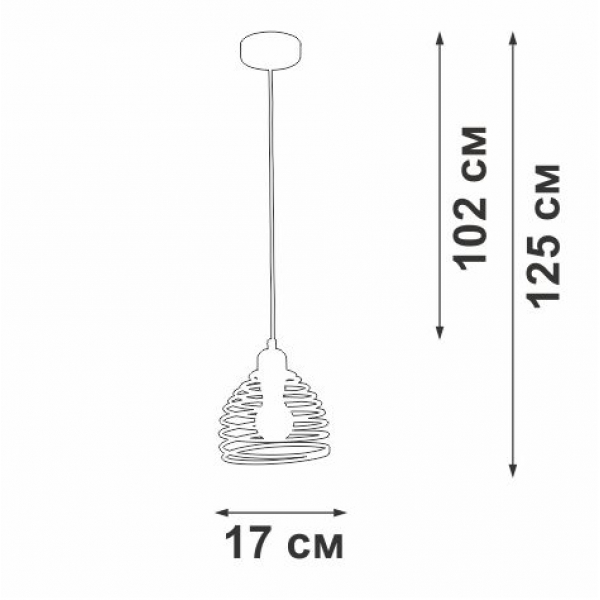 Подвесной светильник Vitaluce V2854-1/1S Подвесной светильник Vitaluce V2854-1/1S