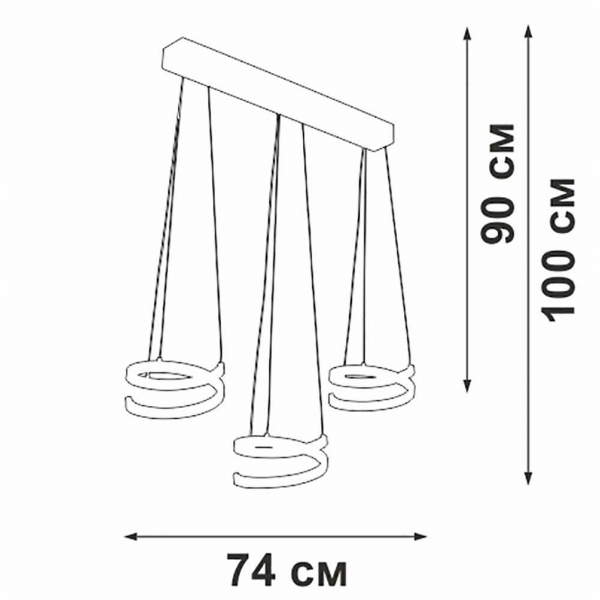 Подвесной светильник Vitaluce V3047-0/3S Подвесной светильник Vitaluce V3047-0/3S