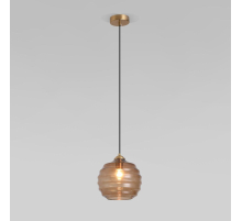 Подвесной светильник Eurosvet Ice 50239/1 коньячный
