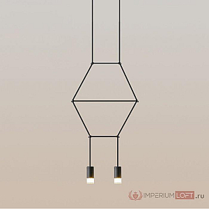 Подвесной светильник Imperium Loft Via Wireflow Polyhedral 2 Lineal Pendant Light 152907-22