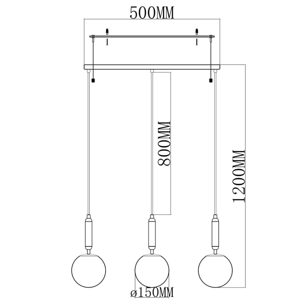 Подвесной светильник Moderli Scrumbel V6041-3P Подвесной светильник Moderli Scrumbel V6041-3P
