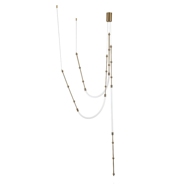 Подвесной светодиодный светильник Indigo Corda 14010/3P Brass V000064L Подвесной светодиодный светильник Indigo Corda 14010/3P Brass V000064L