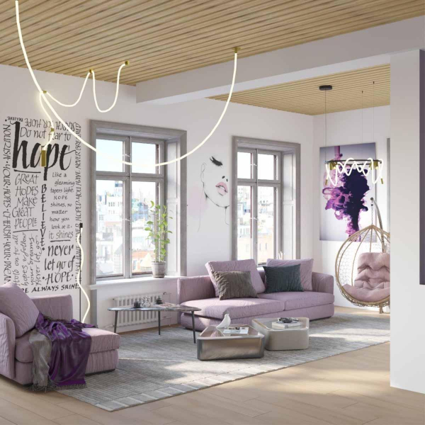 Подвесной светодиодный светильник Odeon Light Corda 4399/40CL Подвесной светодиодный светильник Odeon Light Corda 4399/40CL