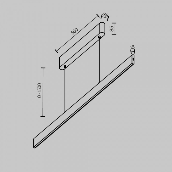 Подвесной светильник Technical P109PL-36W2.7-6K-B Подвесной светильник Technical P109PL-36W2.7-6K-B