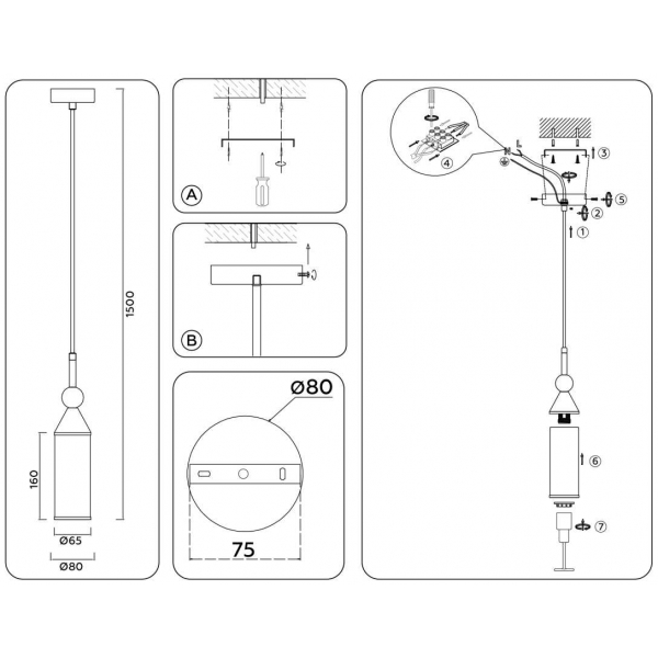 Подвесной светильник Ambrella light High Light LH55271 Подвесной светильник Ambrella light High Light LH55271